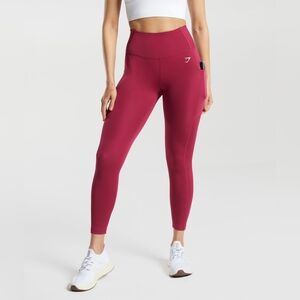GYMSHARK Raspberry Pocket Legging